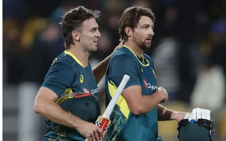 Mitchell Marsh and Tim David [Source: @carry_uyyt/X.com]