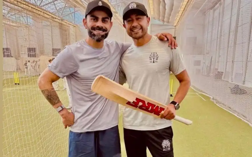अभ्यास सत्र में विराट कोहली (Source: @virat.kohli/instagram.com)