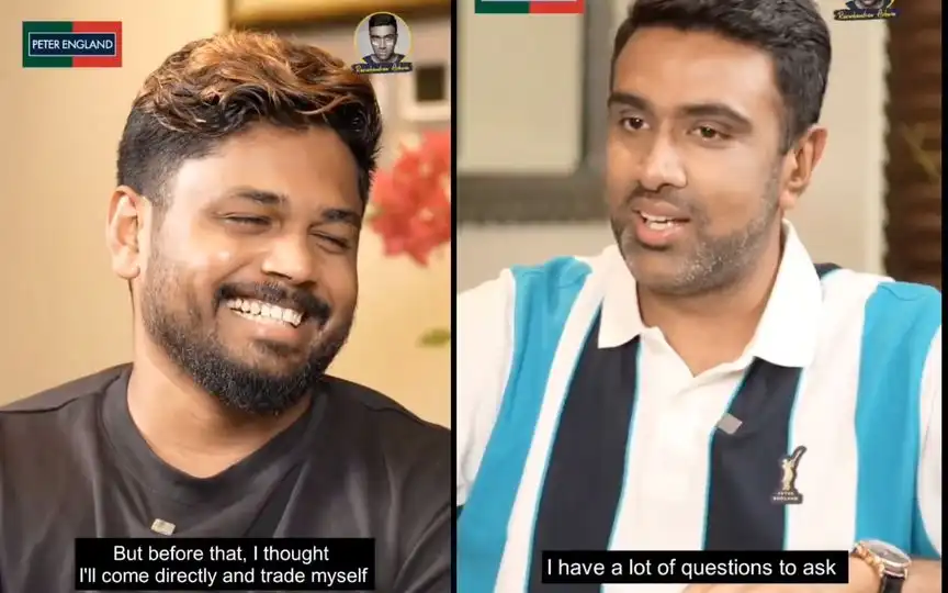 R Ashwin and Sanju Samson - (Source : @ScreenGrab/KuttuStories/X.com)
