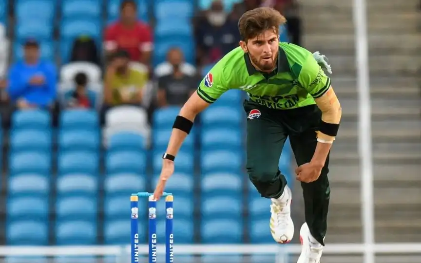 Shaheen Afridi in action vs WI in 1st ODI - (Source: AFP)