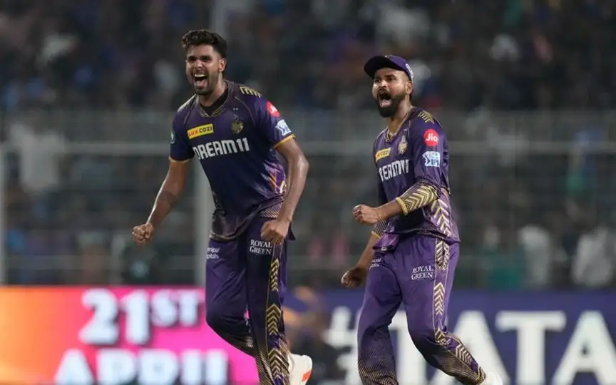 Harshit Rana and Shreyas Iyer (Source:@Rokte_Amarr_KKR/X.com)