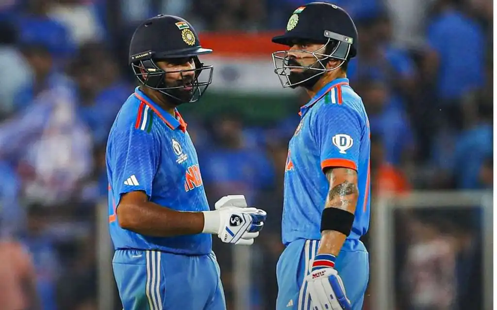 Rohit Sharma and Virat Kohli - (Source : @FaizFazal/X.com)