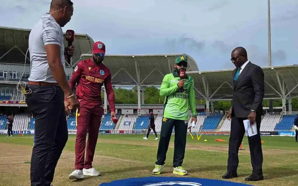 WI vs Pak toss 2nd ODI (Source:@sohailimrangeo/X.com)