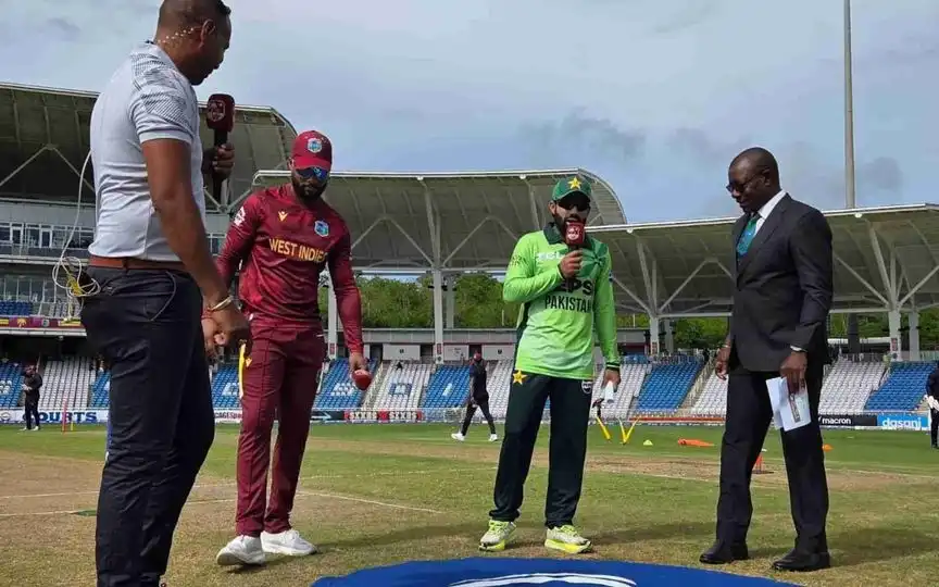 WI vs Pak toss 2nd ODI (Source:@sohailimrangeo/X.com)