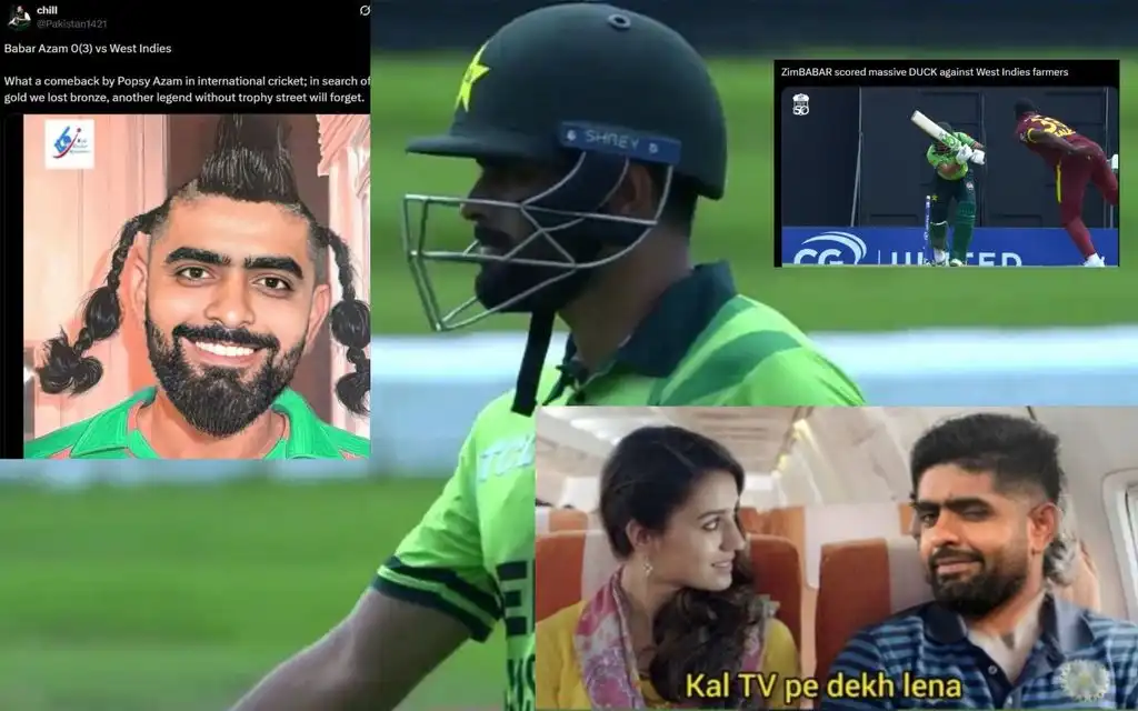 Babar Azam getting trolled by fans online [Source: @Shebas_10dulkar/x]