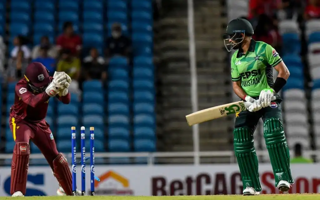 Babar Azam Dismissal in 2nd ODI - (Source : AFP)