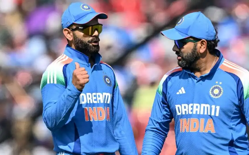 Virat Kohli and Rohit Sharma In Discussion - (Source: AFP)