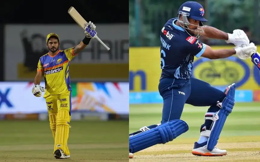 IPL Veterans Mayank Agarwal, Manish Pandey Flaunt T20 Prowess In Maharaja Trophy