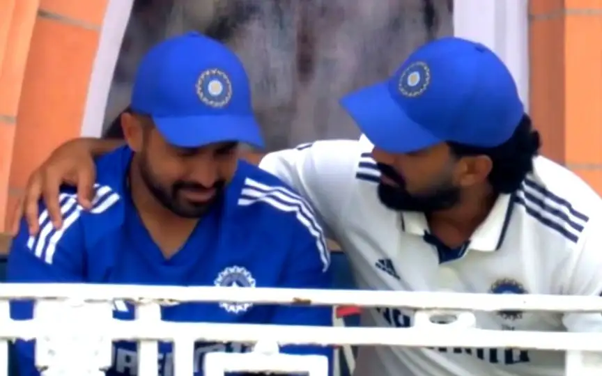 Karun Nair and KL Rahul [Source: @Crickaith/x.com]