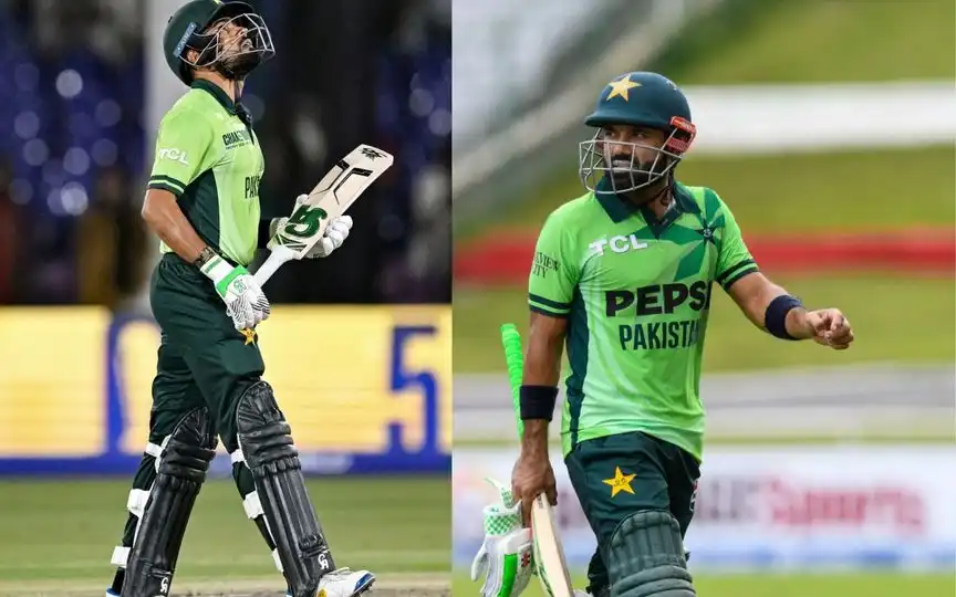 Rizwan, Babar strike rate issue [Source: AFP Photo]

