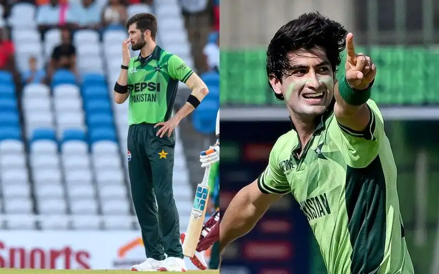 Shaheen Shah Afridi and Naseem Shah [Source: AFP Media]