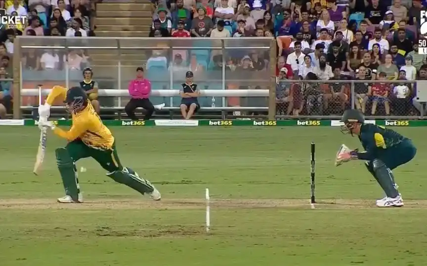 Pretorius Wicket In 2nd T20i - (Source : @ScreenGrab/X.com)