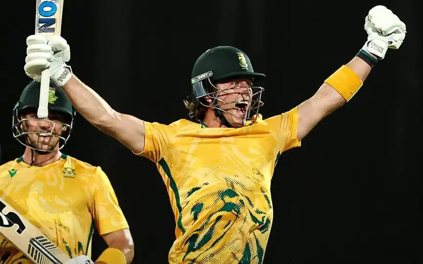 41-ball century for Dewald Brevis [Source: @cricketcomau/x]