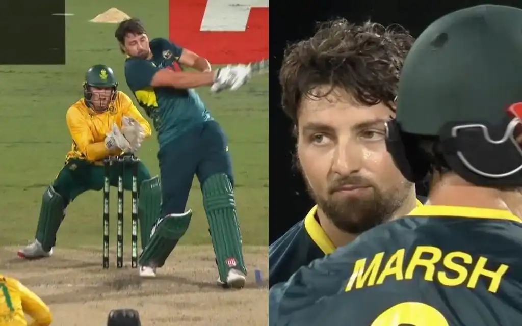 Tim David against South Africa (Source:@RCBXTRAOFFICIA/X.com)