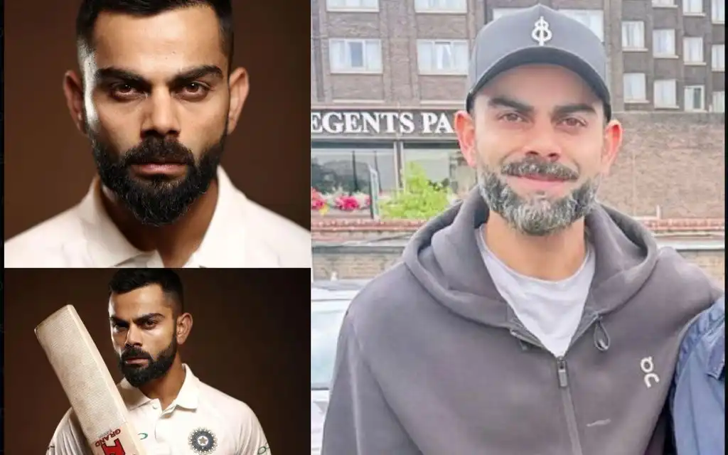 Virat Kohli grey beard [Source: @Shebas_10dulkar/x.com]
