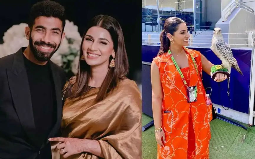 Jasprit Bumrah's Wife, Sanjana Ganesan (Source:@_Bruce__007,x.com)
