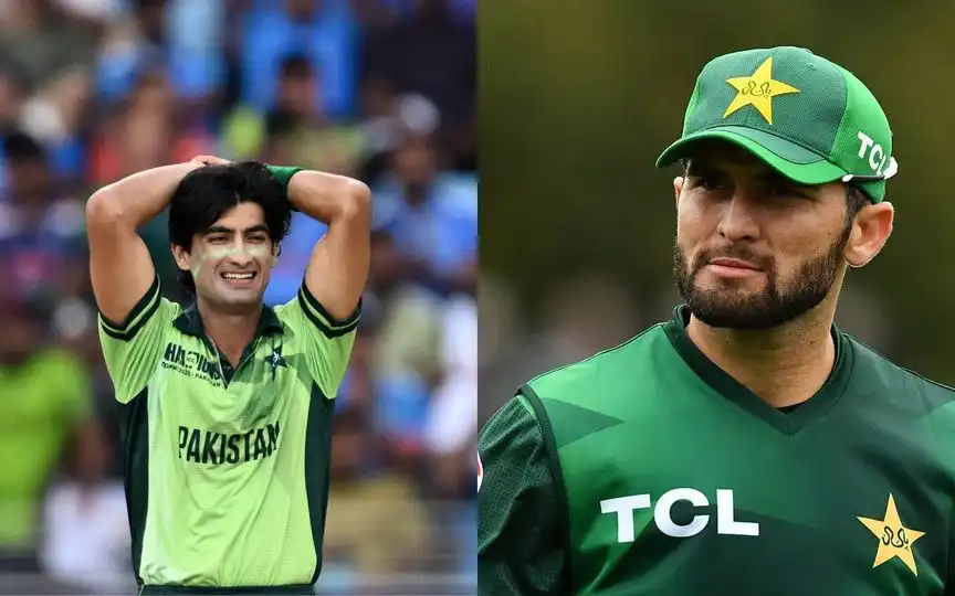 Naseem Shah and Shaheen Afridi [Source: AFP]