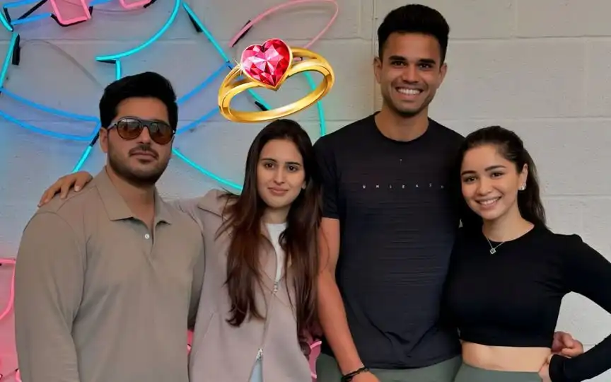 Arjun Tendullkar engagement [Source: @INDCricketGuide/x.com]
