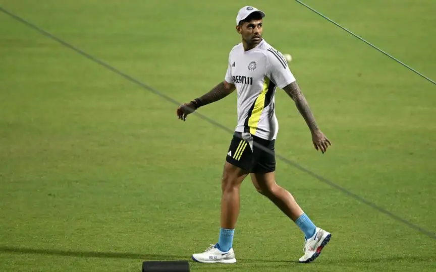  Suryakumar Yadav In Practice - (Source: AFP)