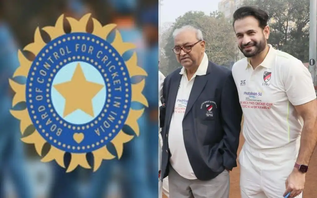 Vece Paes with Irfan Pathan [Source: @gujratsamachar, @Leander/x]