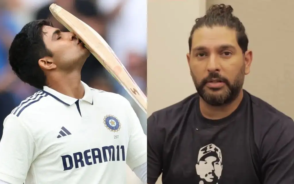 Shubman Gill and Yuvraj Singh [Source: AFP, @YUVSTRONG12/x]
