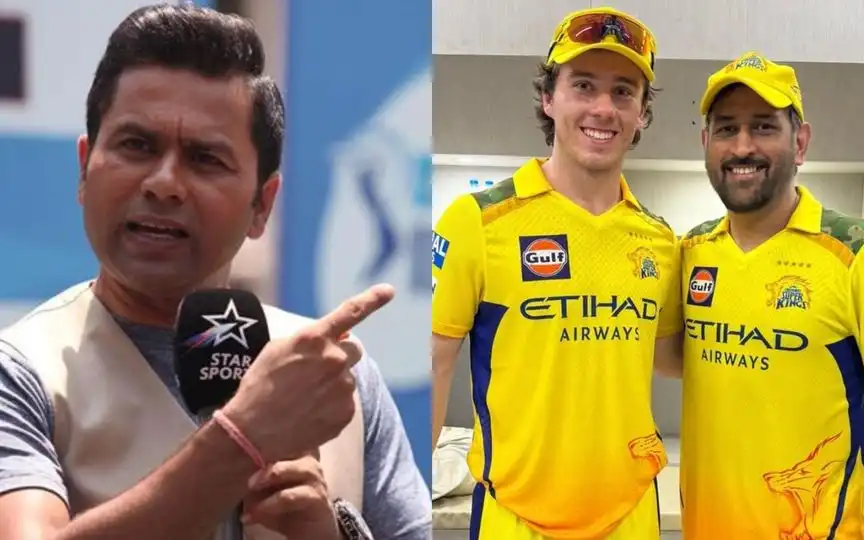 Aakash Chopra points at Dewald Brevis-CSK deal [Source: @CricCrazyJohns/X.com]