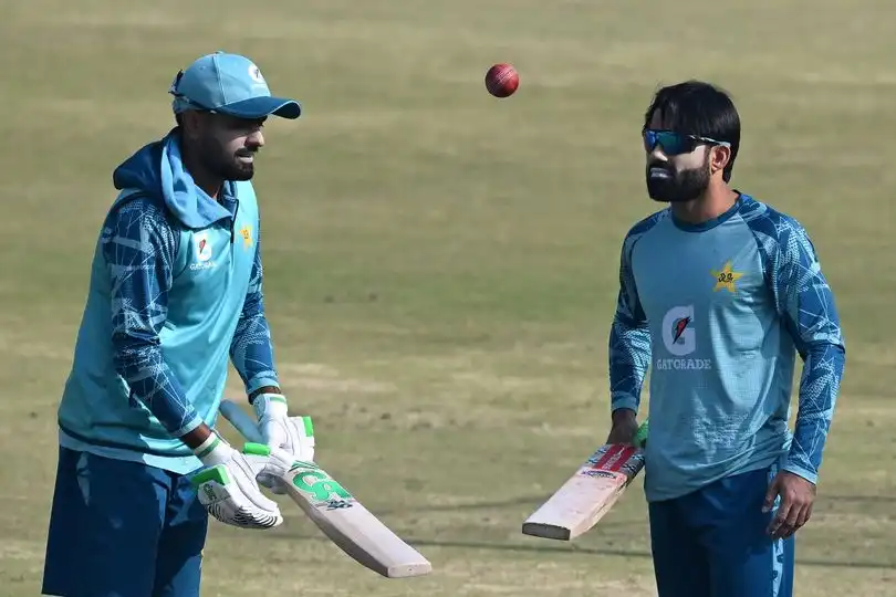 Babar Azam and Rizwan In Practice - (Source: AFP)