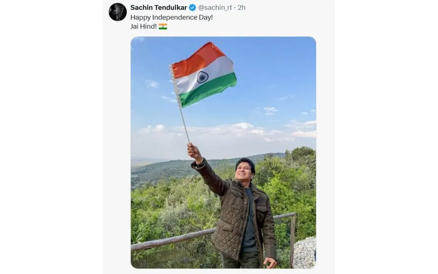 Sachin Tendulkar's post [Source: Screengrab]