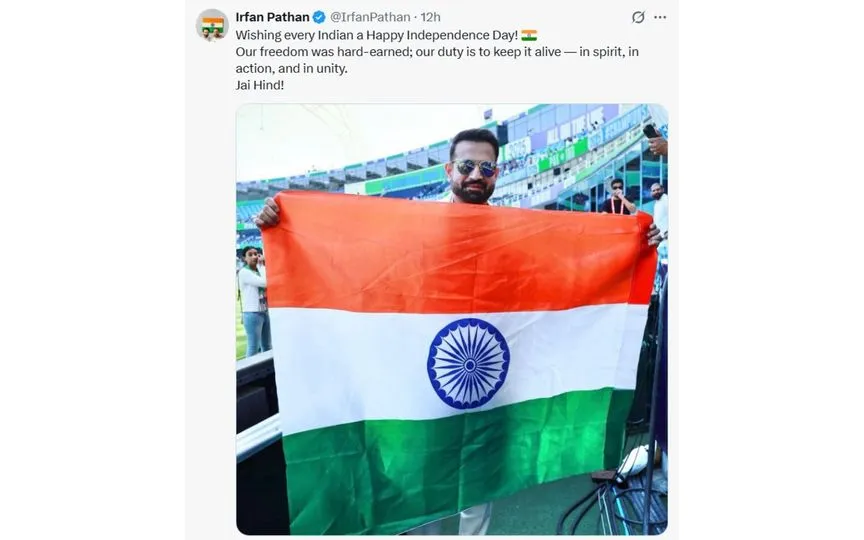 Irfan Pathan's post [Source: Screengrab]