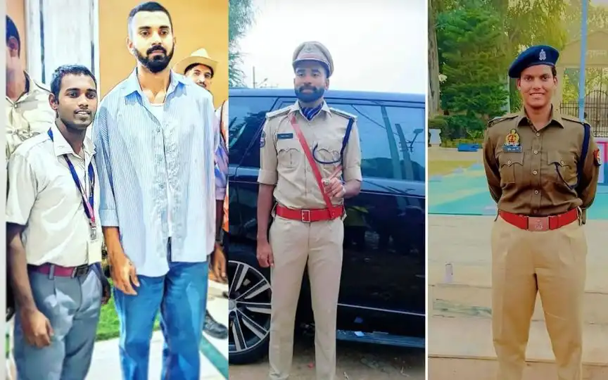 KL Rahul, Mohammed Siraj and Deepti Sharma [Source: @cool_rahulfan, @mufaddal_vohra/x.com]