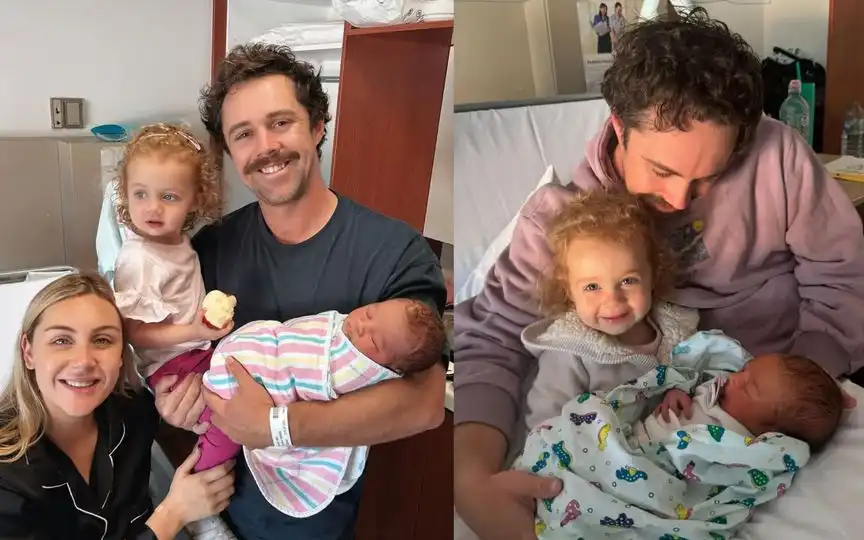 Travis Head with wife and kids [Source: @sukun18__10/X.com]