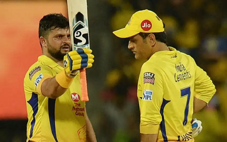Suresh Raina and MS Dhoni during CSK days - (Source : AFP)