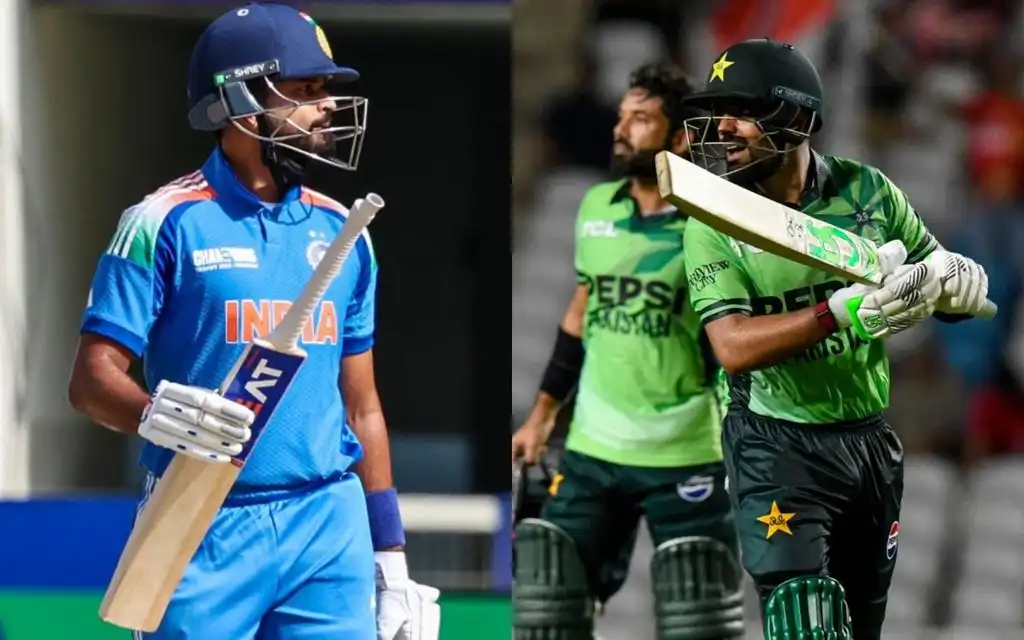 Shreyas Iyer and Babar Azam [Source: AFP]
