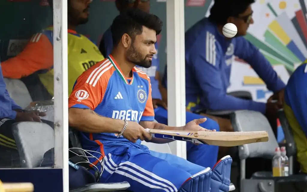 Rinku Singh in India colours (Source: AFP)