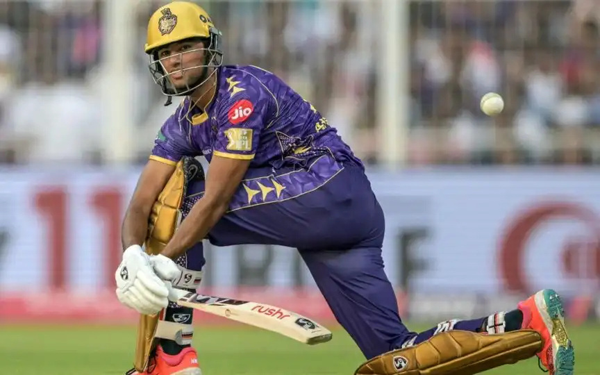 Angkrish Raghuvanshi in Action during IPL 2025 - (Source : AFP)