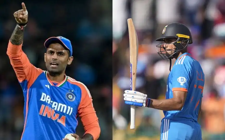 Suryakumar Yadav and Shubman Gill [Source: MidnightMusinng, @nepalipaisa/x.com]