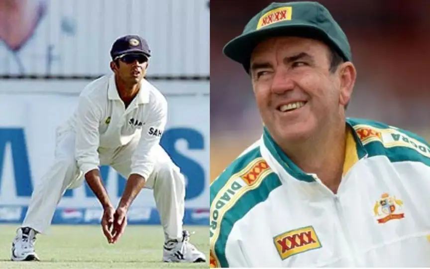 Rahul Dravid and Bob Simpson [Source: @arsl71, @tajal_noor/x.com]