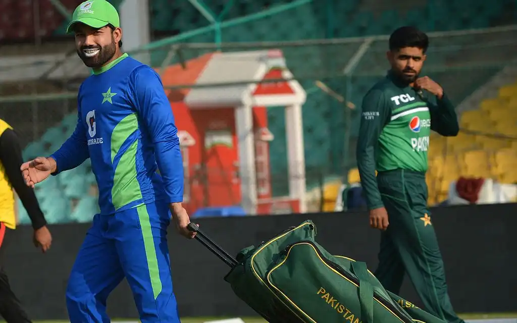 Babar Azam vs Mohammad Rizwan [Source: AFP Photos]