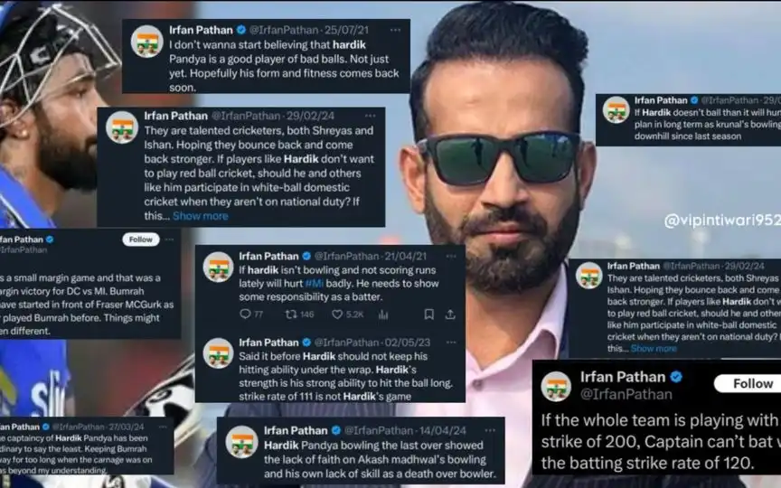 All Irfan Pathan criticism of Pandya [Source: @Vipintiwari952/x.com]
