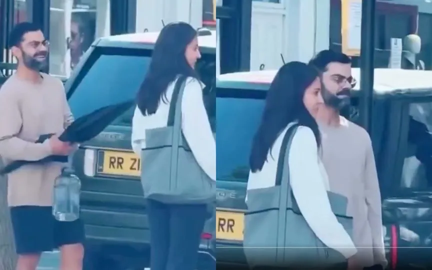 Virat Kohli And Anushka Sharma spotted [Source: @wrognxvirat/X.com]
