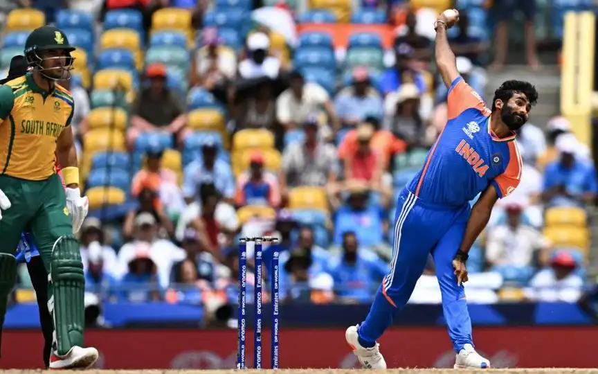 Jasprit Bumrah in the T20WC Final 2024 [Source: AFP Media]