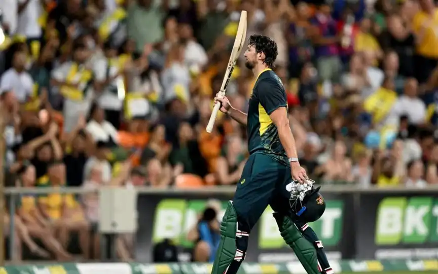 Tim David Scoring vs South Africa - (Source: AFP)