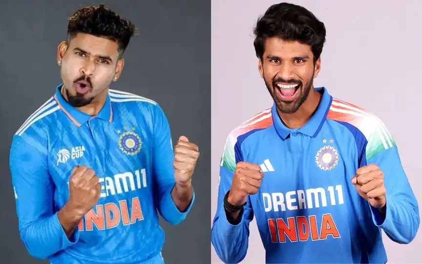 Shreyas Iyer and Washington Sundar[Source: @ImTanujSingh, @mahedele20181/x.com]