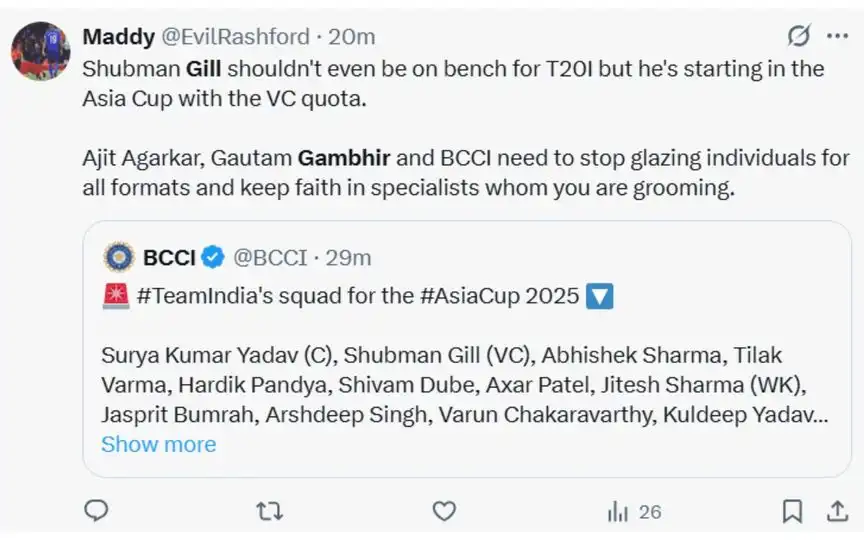 Tweet from X user [Source: Screengrab]