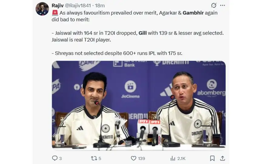 Tweet from X user [Source: Screengrab]