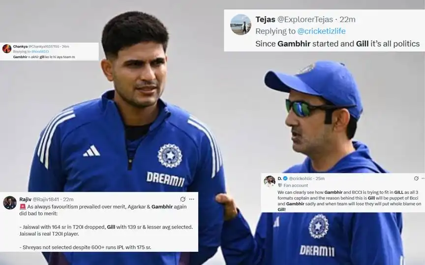 "Favouritism Over...": Gambhir Slammed For Shubman Gill's Vice-Captaincy In Asia Cup