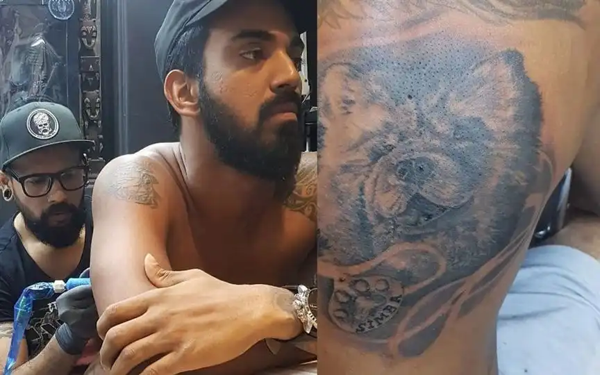 KL Rahul's Dog Tattoo (Source:@klrahul,x.com)