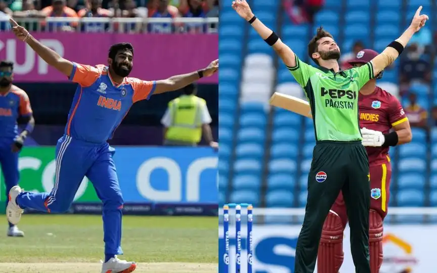 Jasprit Bumrah and Shaheen Shah Afridi [Source: AFP Media]