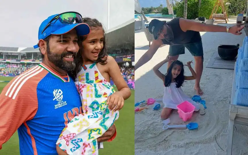 Rohit Sharma's Daughter, Samaira Sharma (Source:@Chefly_abhinav,x.com)