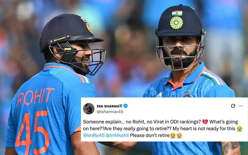 "It’s Over, Are They Retiring?": Fans Panic As Virat Kohli-Rohit Sharma Vanish In ICC Rankings